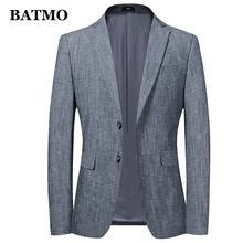 BATMO 2020 Новое поступление весенний хлопковый Повседневный тонкий мужской блейзер, мужские повседневные куртки, большие размеры M-4XL 111 2024 - купить недорого
