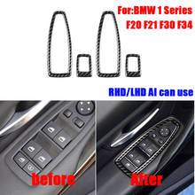 Carbon Fiber Window Lifter Control Frame Window Switch Decor Armrest Panel Trim Car Interior Accessories For Bmw F20 F21 F30F34 2024 - buy cheap