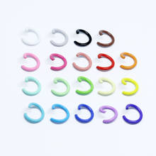 Regelin 100 pçs 1.2x8mm colorido anel de salto aberto loops salto anéis conectores & anel dividido para diy jóias fazendo descobertas 2024 - compre barato