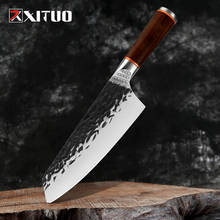 XITUO Cleaver Santoku knives Ingenuity Forge Chef Knife Ultra Sharp split knife slaughter special knife Hotel kitchen knife 2024 - buy cheap