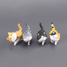 1Pcs Cute Mini PVC Animal Miniatures Japanese Bell Cat Doll Figures Toy Creative Handicraft Ornaments Home Decoration Crafts 2024 - buy cheap