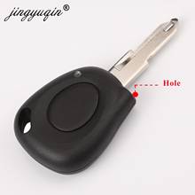 Jingyuqin 30 шт./лот 1 кнопочный чехол для ключа Renault дистанционный брелок с заменой светового канала 2024 - купить недорого