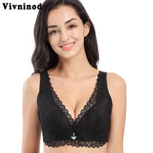 Sujetador de encaje sexy de talla grande para mujer, sostén de realce 34-52C D E, ajuste sin aros, sujetador de talla grande, sujetador de realce 34-52C D E Copa 2024 - compra barato