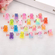 1pc Cute17*10mm  Multicolor Animal bear resin  brooch for children Birthday Gift Woman Jewelry Decoration 2024 - buy cheap