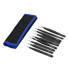 DIYWORK 9 Piece/Set  Anti Static  for Electronics Phone Repairing BGA Work ESD Tweezers Set  Precision Repair Tools Kit 2024 - buy cheap