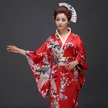 Traditional Japanese Kimonos Costume Geisha Cosplay Obi Yukata Kimono For Karate Female Haori Kimono Dress Yukata Women FF2297 2024 - buy cheap