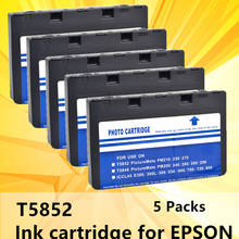 Cartucho para impressora epson, 5pk nk compatível com t5852 5852 imagem pm210 pm235 pm250 pm270 pm310 pm215 pm245 2024 - compre barato