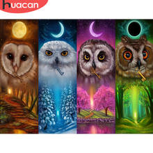 Huacan 5D DIY Diamond Painting Owl Full Square Diamond Embroidery Animal Cross Stitch Picture Rhinestones Mosaic Home Decor Gift 2024 - buy cheap
