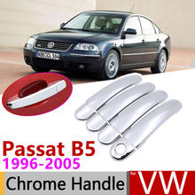 for Volkswagen VW Passat B5 B5.5 MK5 1996~2005 Chrome Door Handle Cover Car Accessories Stickers Trim Set 1997 1999 2001 2004 2024 - buy cheap