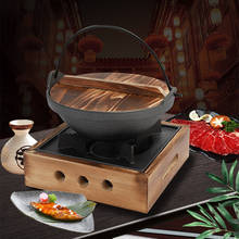 Estilo japonês criativo uma pessoa cozinhar forno casa quadro de madeira fogão a álcool presente mini churrasco grill forno coreano churrasco 2024 - compre barato