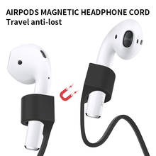 Suitable for airpods magnetic anti-lost rope Bluetooth headset magnetic suction silicone lanyard earphone accessories airpods 2024 - buy cheap