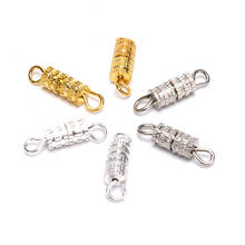 20 pçs/pçs/set parafuso fechos para pulseiras conectores para cilindro fixadores fivela fechado diy jóias acessórios 2024 - compre barato