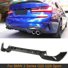 Carbon Fiber Rear Bumper Diffuser for BMW 3 Series G20 G28 Sport 2019 2020 Car Rear Diffuser Lip Spoiler ABS Gloss/ Matte Black 2024 - buy cheap