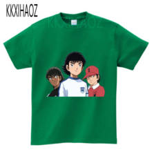 Summer Anime Captain Tsubasa T Shirt Children Leisure Short Sleeve T Shirt Boy Football Motion T-shirts For Boys Girls 3T-9T 2024 - buy cheap