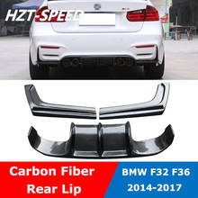 F32 V Style Car Body Kit Carbon Fiber Rear Lip Spoiler Diffuser For BMW 4 Series F33 F36 Modify M4 MT Type 2014-2017 2024 - buy cheap