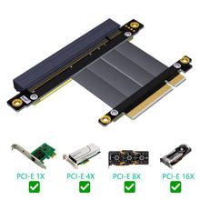 PCI Express PCIE Riser Card Extender PCI E 8X to 16X Slot PCI-E Riser Adapter Extension Cable PCIe X8 Gold Plated For BTC Mining 2024 - buy cheap