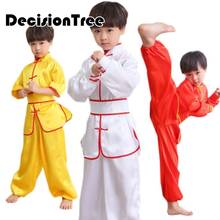 2021 chino wushu uniforme Kung Fu ropa Traje de artes marciales tai chi aparecieron traje para niños chico chica rendimiento traje 2024 - compra barato