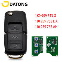 Datong World Car Remote Key For VW VolksWagen ID48 Chip 1J0959753DA 433 Mhz Auto Smart Remote Control Replace Flip Blank  Key 2024 - buy cheap