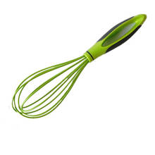 New Style Silicone Egg Beaters Kitchen Tools Hand Egg Mixer Cooking Foamer Wisk Cook Blender Silicone + PP Comfortable Handle 2024 - buy cheap