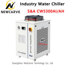 Refrigerador de água industrial s & a cw5300ai cw5300ah cw5300 1800 w capacidade para 150 w a 200 w co2 tubo do laser refrigeração newcarve 2024 - compre barato