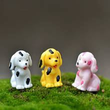 10Pcs Spotty Dog Mini Miniatures Fairy Garden Moss Terrarium Resin Crafts DIY Decorations Stakes Craft 2024 - buy cheap