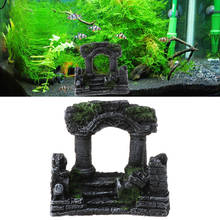 Resin Rome Square Stone Pillars Bi-Columns Aquarium Landscaping Fish Tank Decor Home Garden Decoration Accessories -M33 2024 - buy cheap
