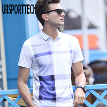 Мужская рубашка-поло URSPORTTECH, летняя Классическая Повседневная рубашка с коротким рукавом, 2020 2024 - купить недорого