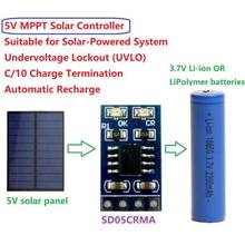 DYKB MINI MPPT Cargador Solar 1A 4,2 V 3,7 V li-po 18650 Módulo de carga de batería de litio voltaje de fuente de alimentación DC 4,4-6V, 5v 2024 - compra barato