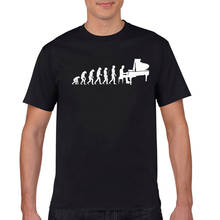 Camiseta de moda divertida para hombre, camisa de evolución, pianista, piano, Klavier, instrumento musical, hobby, tenis de mesa, novedad de 2021 2024 - compra barato