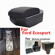 For Ford Ecosport armrest box central Store content box products interior Armrest Storage car-styling accessories part 2024 - buy cheap