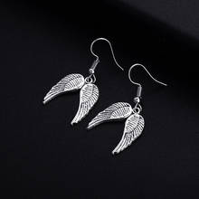 Trendy Vintage Wing Shape Dangle Earrings for Women Girl Retro Drop Earrings Cute Small Object Earring Jewelry Bijoux 2024 - buy cheap