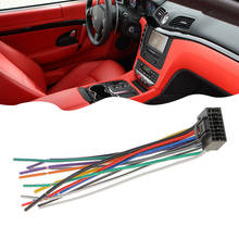 Universal 16cm Car Stereo Radio Player ISO Wiring Harness Connector 16Pin Meet EIA Color Codes Stereo Wire Harness For Kenwood 2024 - buy cheap