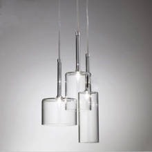 Современный Креативный подвесной светильник с одной головкой, подвесной светильник для ресторана, бара, кафе, стеклянный подвесной светильник для вина, лампа для помещений 2024 - купить недорого