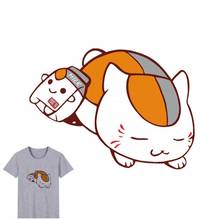 23x16cm Fashion Cute Cat Iron on Patches For DIY Heat Transfer Clothes T-shirt Thermal transfer stickers Decoration Printing 2024 - buy cheap