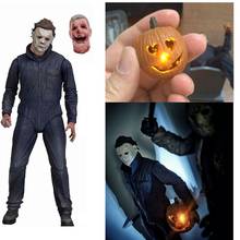 Neca-figura de acción de Michael Myers, muñeco de Navidad, regalo de Halloween 2024 - compra barato