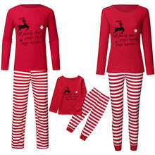 Family Christmas Pajamas Christmas dad mother Deer Printed Top Blouse+Pants Xmas Family Clothes Pajamas Family Matching Clothes 2024 - buy cheap