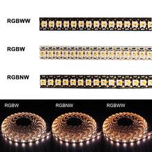 DC5V SK6812 светодиодный полосы освещение RGBWW 4in1 подобным WS2812B 1/3/4/5/м 30/60/144 светодиодный s индивидуальный адресат RGBW огней IP30/65/67 2024 - купить недорого