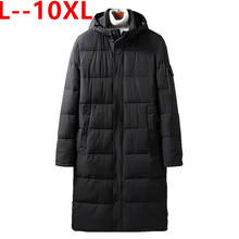 Plus 10XL 8XL 6XL 5X long parkas winter jacket men New warm Windproof Casual Outerwear Padded Cotton Coat Big Pockets Parkas Men 2024 - buy cheap