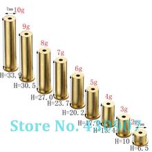 10PCS Gold Copper Nail Brass Plug Golf Weight For .370 .335 .350 .355 Steel Shaft Diameter 7mm 2024 - buy cheap