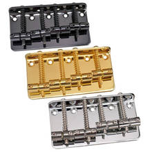 4 Strings Iron Bass Electric Guitar Bridge Silver Black Gold Musical Instruments Parts Accessories 2024 - buy cheap