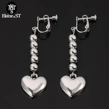 Heart Earrings Hunter×Hunter Hisoka Heart Ear Clip For Women Popular Silver Color Cosplay Earrings Jewelry Gift Free Shipping 2024 - buy cheap