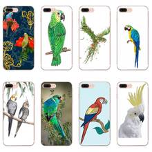 Blue Ringneck Parrot Art Case for iPhone 11 Pro XS Max XR X 8 7 6 6S Plus 5 5S SE Silicone Soft Cover Case 2024 - buy cheap
