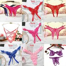 Women Sexy See Through Lace Briefs Knickers G-String Thong Panties Underwear 2024 - buy cheap