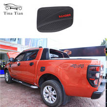 Exterior Fuel Tank Cover Matte Black ABS Plastic Gas Cover 4X4 Car accessories For Ford Ranger T6 T7 T8 2012-2020 2024 - buy cheap