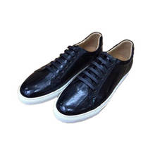 Zapatos de ocio para hombre, zapatillas de estilo británico, transpirables, resistentes al desgaste, de piel de Anguila 2024 - compra barato
