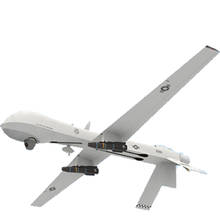 MQ-1 Predator UAV DIY 3D, modelo de tarjeta de papel, juegos de construcción, juguetes educativos, modelo militar, 1:24, EE. UU. 2024 - compra barato