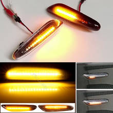 2x Sequential Flashing LED Turn Signal Side Marker Light for BMWX3 E83 X1 E84 X5 X53 E60 E61 E46 E81 E82 E90 E92 E87 E88 E91 2024 - buy cheap