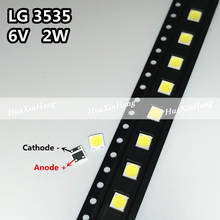 Tira de luces led para reparación de TV LCD LG, accesorio de iluminación trasera con diodo emisor de luz, cuentas LED SMD 500, 6V, LG 2W, 3535 unidades, nuevo, 100% 2024 - compra barato