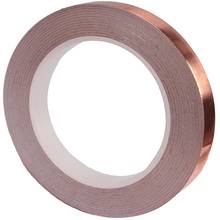 1 rollo de cinta adhesiva de lámina de cobre conductor único, 6MM X 20M, cinta de alta temperatura 2024 - compra barato