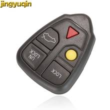 Jingyuqin дистанционный Автомобильный ключ оболочки для Volvo XC70 XC90 V50 V70 S60 S80 C30 5 кнопок умный чехол без ключа Fob 2024 - купить недорого